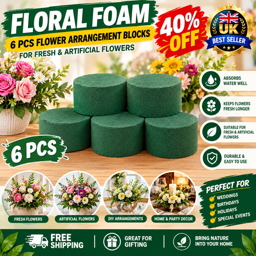 Pcs round floral foam blocks - 6,