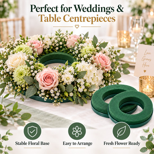 Wet floral foam ring - foam,