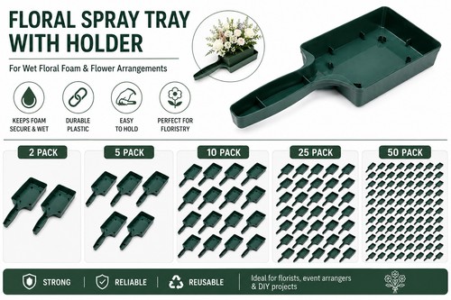 Floral spray tray with handle - spray,